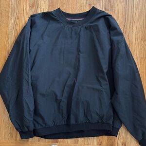 Sun Mountain Sports Golf Solid Black Pullover Windbreaker Jacket Top Men XL